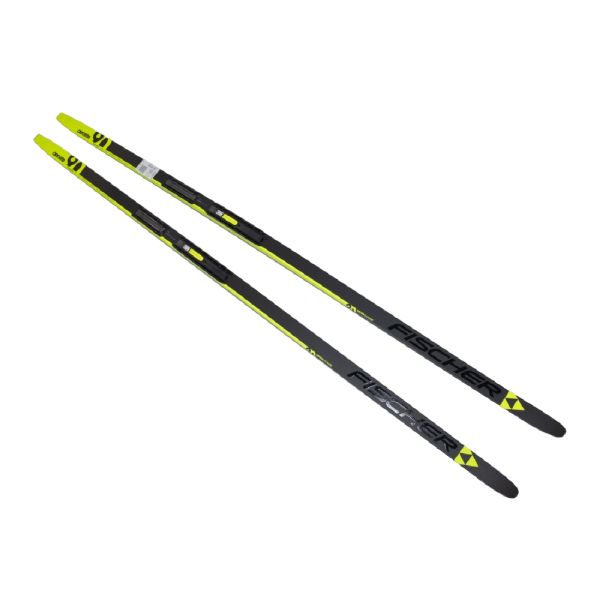 Беговые лыжи Fischer Aerolite Skate 90 Med без насечек, черный/желтый, 171 см