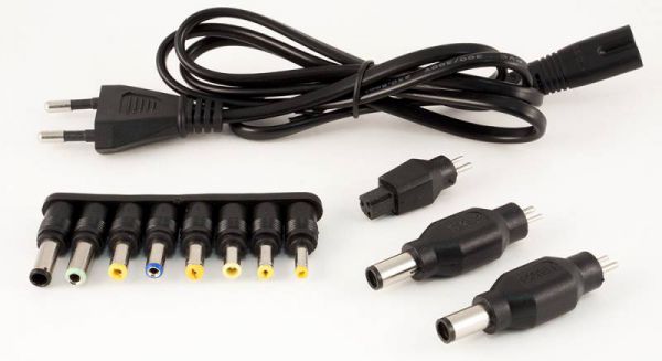 Блок питания Buro BUM-1187H90 ручной 90W 12V-24V 11-connectors от бытовой электросети