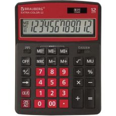 Калькулятор BRAUBERG COLOR-12-BKWR черный