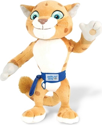 Мягкая игрушка 1TOY T55348 Талисман Сочи 2014 Леопард